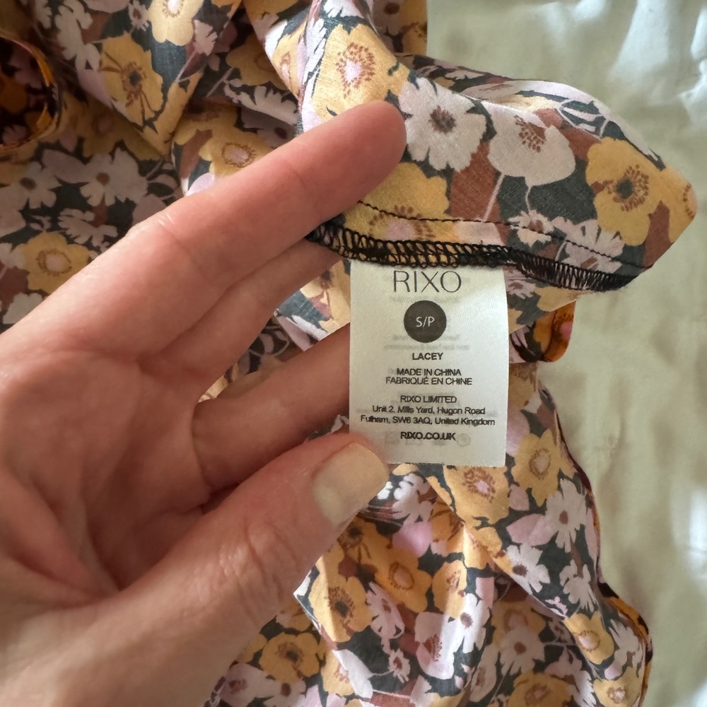 RIXO Multicolor Floral Midi Dress - Picture 4 of 5